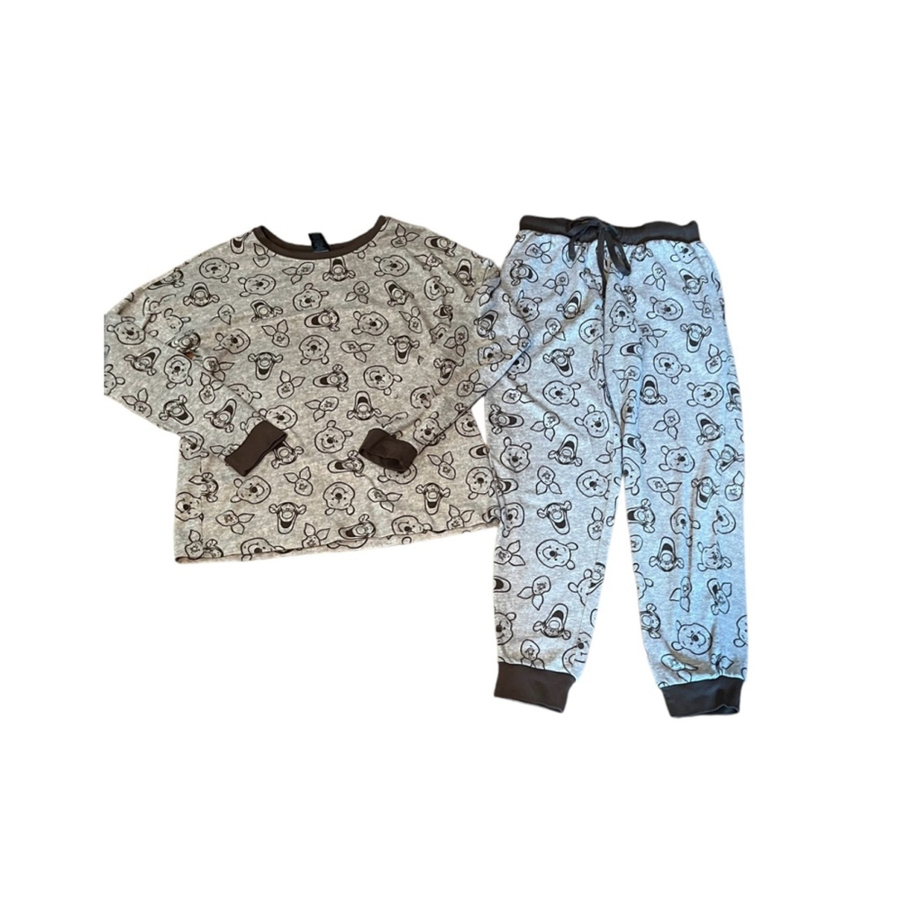 Disney Winnie the Pooh Pajama Set Small Tan Brown